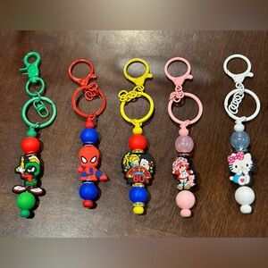 Character charm keychain
